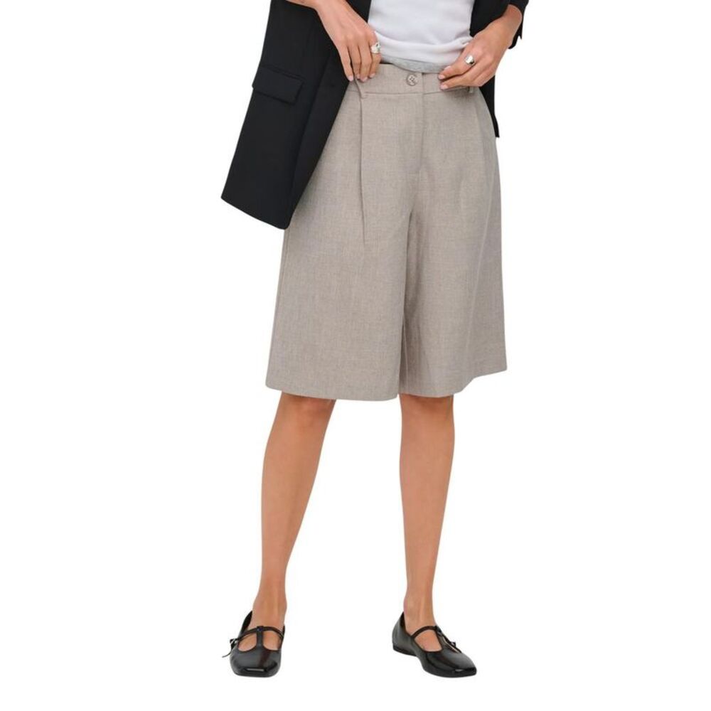 Only Gray Recycled Polyester Bermuda Women's Shorts